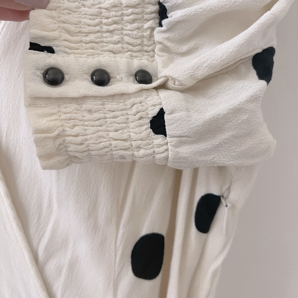 Anthropologie Breanna Wrap Polka Dot Dress - Picture 10 of 13